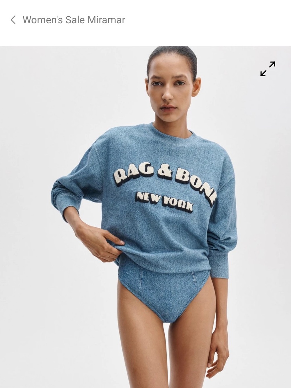 rag & bone Miramar NY Oversized Sweatshirt